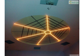 Светодиодная подсветка в офисах компании КомЭлТехно. Чебоксары, Чувашия