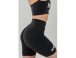 Шорты HIGH WAISTED LEGGINGS SHORTS 9″ SNATCHED 614 Черные