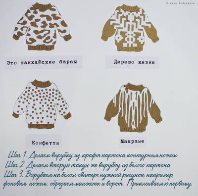 Набор ножей для вырубки "Свитер с оленем"