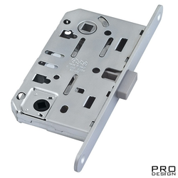 Магнитный сантехнический замок AGB Mediana Polaris WC под завертку, матовый хром.