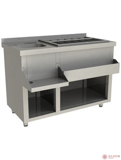 Барная станция Restoinox БСЗ1-12/6-01 без ящиков