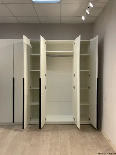 ШК 5 1600 шкаф четырехстворчатый распашной Белый текстурный