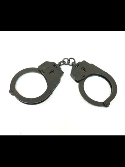 Наручники конвойные с фиксатором БР-1КФ «Краб» (вороненые)