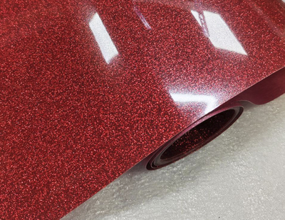 Термопленка "SEF" серия FLEXCUT GLITTER 05 RED, 350 мкм