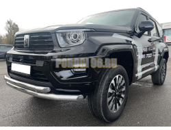 Защита переднего бампера двойная Папа Тюнинг d76/60 для TANK 700 2024-