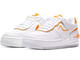 Nike Air Force 1 Low Shadow orange (белые)