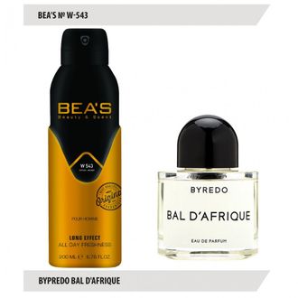 Дезодорант Beas Byredo Bal D&#039;afrique Unisex 200 мл  W 543
