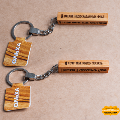 Брелок с Вашим текстом