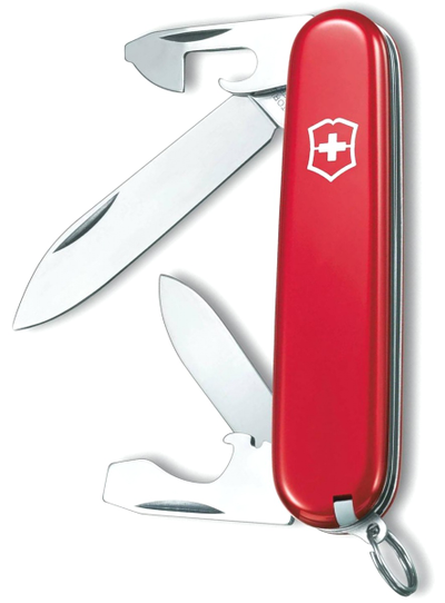 VICTORINOX Recruit 0.2503, 84 мм, 10 функций, красный