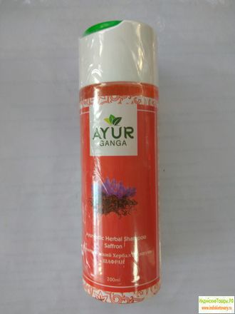 Шампунь ШАФРАН от компании Аюрганга (Ayurvedic Herbal Shampoo SAFFRON) 200 мл