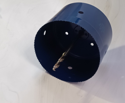 Коронка HSS биметаллическая диаметр 225 мм высота 100 мм по дереву, металлу, пластику.