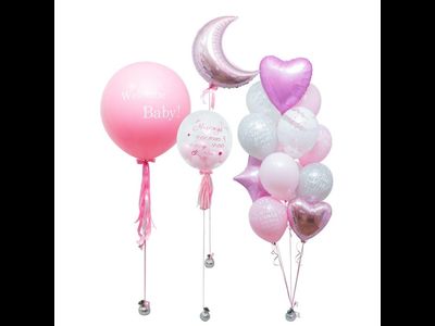Набор шаров на выписку "Для девочки" № 7