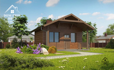 Баня из профилированного бруса "Уютная" 24м2 7х6