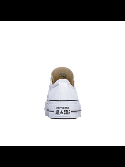 Кеды Converse All Star Low Top белые низкие на платформе
