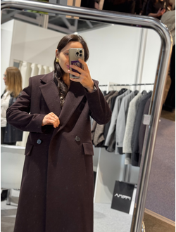 Пальто из шерсти (шоколадный)