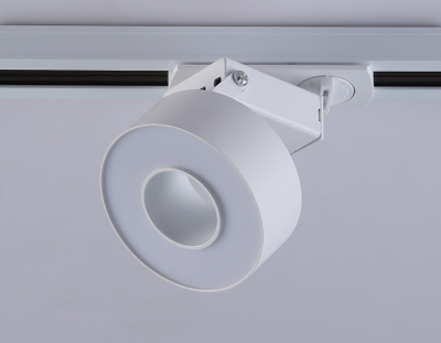 Трековый однофазный светодиодный светильник GL 6861 WH белый LED 10W 4200K D75*80