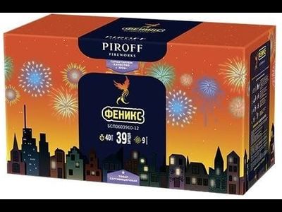 Батарея салютов ФЕНИКС БСП0603910-12 PIROFF | Neva-Salut.com