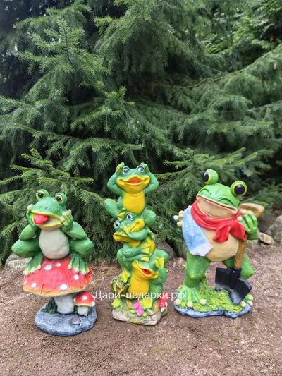 Три лягушки 44*18см    1,3кг    полистоун Россия 1727/012347*