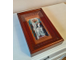 Дарующая (Богородица). Рукописная икона Божией Матери формата 13х25см в киоте.