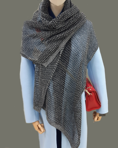 Итальянский палантин вязаный летний Vizio Италия 5458 SS