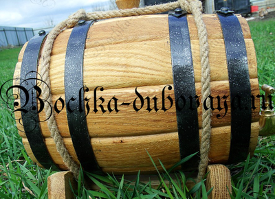 Бочка для коньяка  из колотого  дуба 15 литров