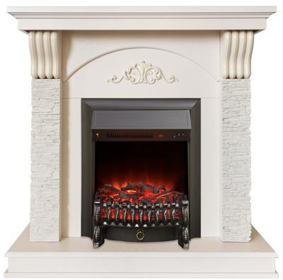 Электрокамин Corfino WT с очагом Fobos