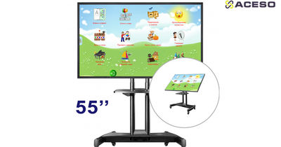 Интерактивный стол логопеда "Антошка", трансформер, 55''