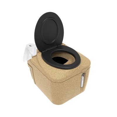 Туалет торфяной Rostok Эко песочный гранит