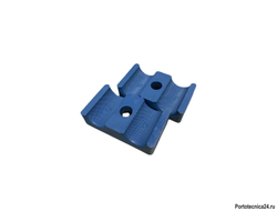 Держатель трубы универсальный двойной Д15 мм пластик