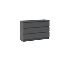 Спальня ОНИКС - Комод 6ящ Антрацит