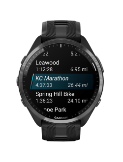 Умные часы Garmin Forerunner 965 Black / Powder Gray DLC Titanium