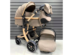 Детская коляска 3 в 1 Luxmom 601A Коричневый