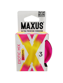 0901-066 Презервативы MAXUS Exotic Mix, ароматизированные, 3 шт