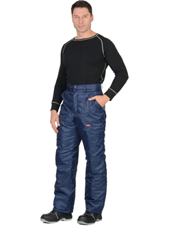 Брюки утепленные "Рост" цв. синий