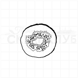 Штамп киви для раскрашивания  стиле CAS и  скрапбукинге.