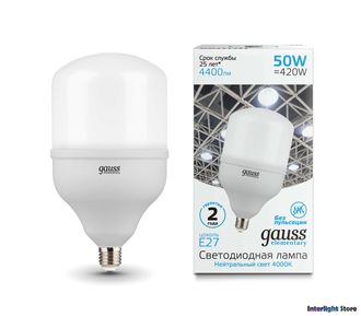 Gauss Elementary LED T140 50w 840/865 E27