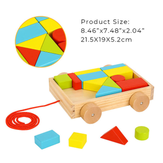 Развивающая игрушка Tooky Toy Каталка с кубиками