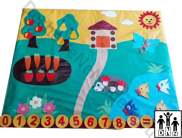 Дидактический коврик Лето в деревне