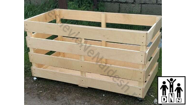 Контейнер деревянный передвижной