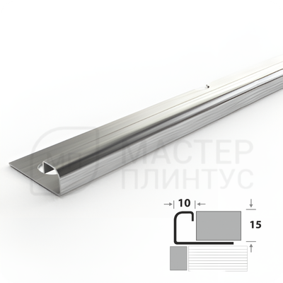 ПРОФИЛЬ ОКАНТОВОЧНЫЙ ПК 03-15НС.2700.001 МАТОВЫЙ