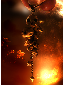 Серьги-черепа "Тропой разбойников"