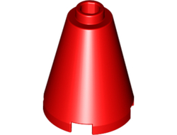 Cone 2 x 2 x 2 - Open Stud, Red (3942c / 394221 / 394271 / 4200493 / 4519907 / 4528786 / 6022147 / 6056297)