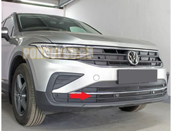 Защита радиатора для Volkswagen Tiguan 2020- black низ