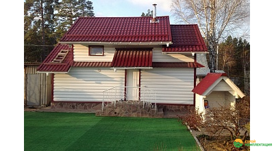 Металлочерепица Монтеррей Красное Вино