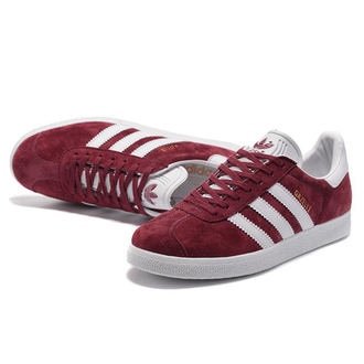 Adidas Gazelle Бордовые с белым женские (36-41)Арт. 284F-A