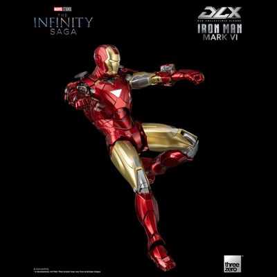 Железный Человек (Iron Man) - Коллекционная фигурка 1/12 SCALE The Infinity Saga DLX Iron Man Mark 6 (3Z05000C0) - Threezero