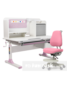 Комплект стол-трансформер Camellia Pink + эргономичное кресло Paeonia Pink