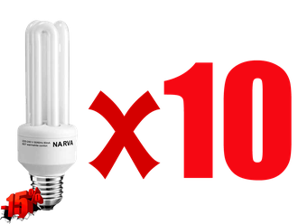 Комплект энергосберегающих ламп Narva KLE-3U 23w E27