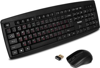 Комплект клавиатура и мышь беспроводные Sven KB-C3100W