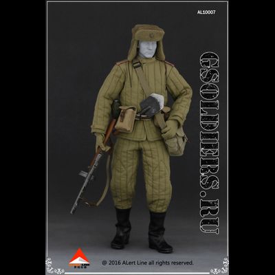КОМПЛЕКТ (БЕЗ ТЕЛА И ГОЛОВЫ) Красноармеец в зимнем обмундировании AlertLine AL10007 1/6 Winter Soviet soldier Suit